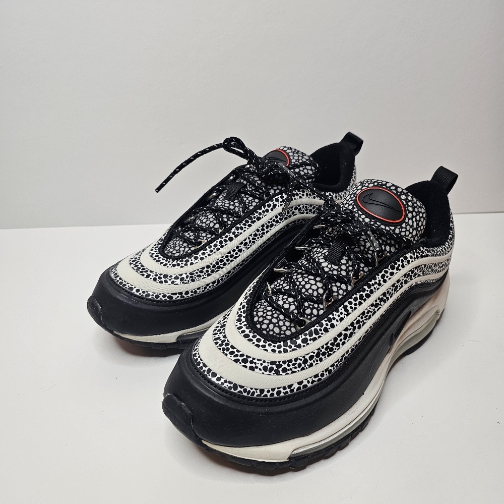 Nike Air Max 97 SE Phantom/Blk Chile Red Women Size 9 Mens 7.5 Made In Vietnam - Picture 4 of 16